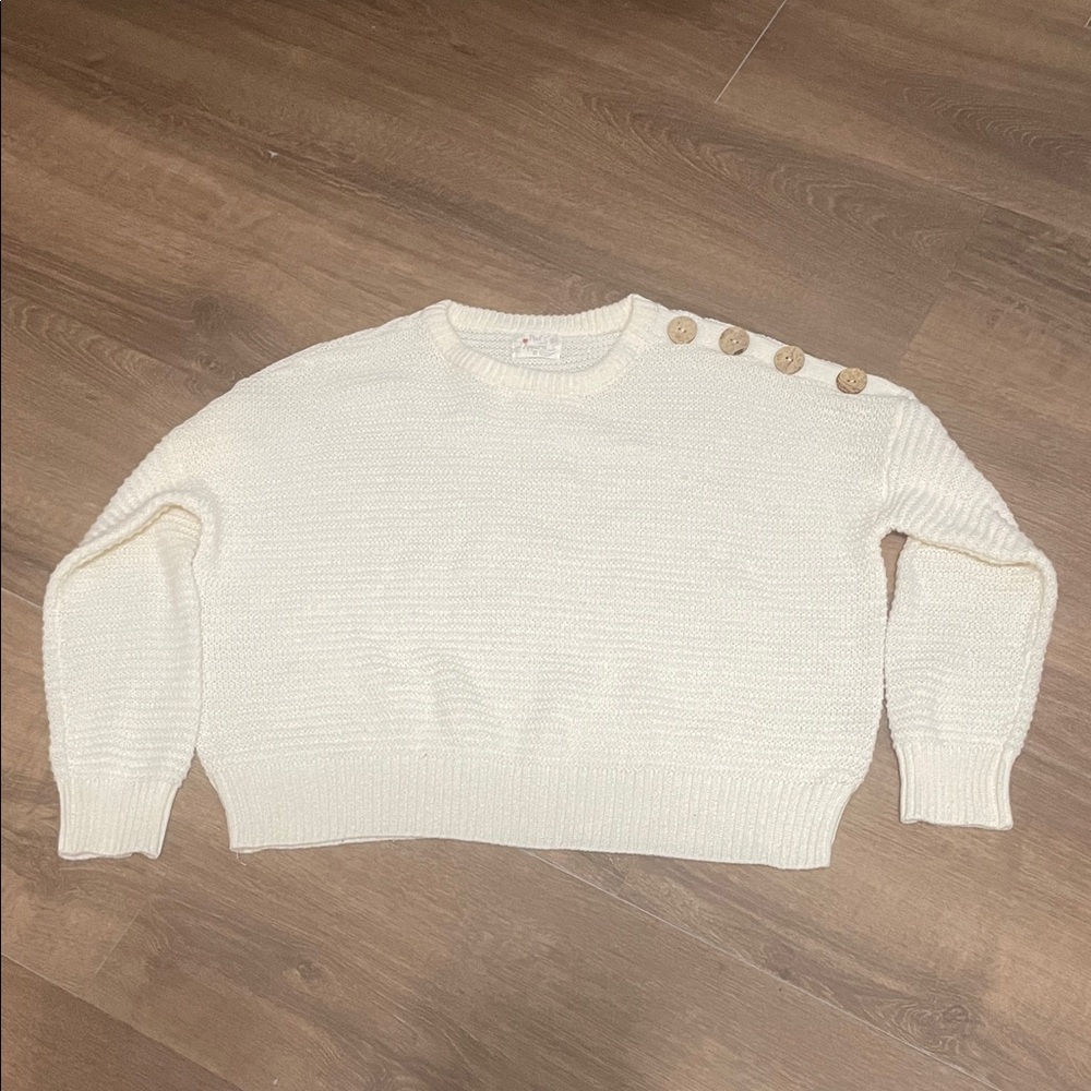Elegant Cream Knit Sweater